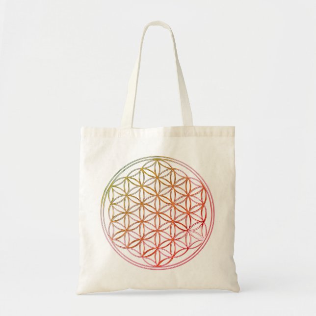 Flower Of Life | coloured Tote Bag (Front)