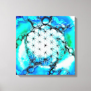 Flower Of Life - Colourfully Ways 2 Canvas Print