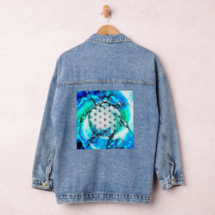 Flower Of Life - Colourfully Ways 2 Denim Jacket
