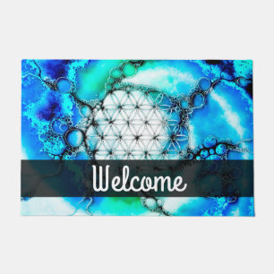 Flower Of Life - Colourfully Ways 2 Doormat