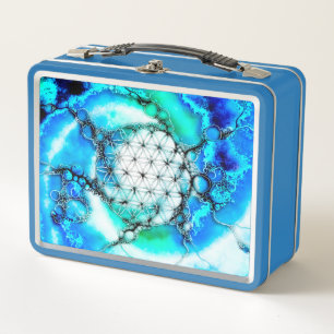 Flower Of Life - Colourfully Ways 2 Metal Lunch Box