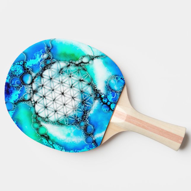Flower Of Life - Colourfully Ways 2 Ping Pong Paddle (Side)