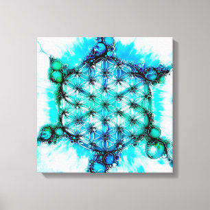 Flower Of Life - Colourfully Ways 3 Canvas Print