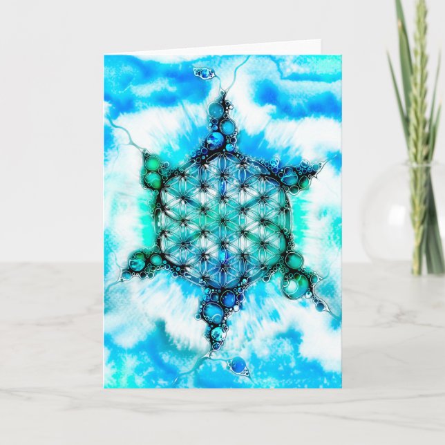Flower Of Life - Colourfully Ways 3 Card (Front)