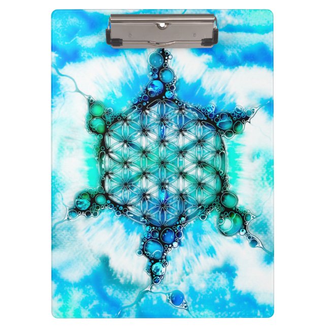 Flower Of Life - Colourfully Ways 3 Clipboard (Front)