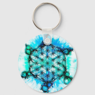 Flower Of Life - Colourfully Ways 3 Key Ring