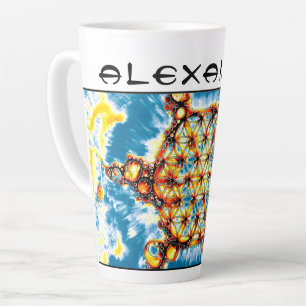 Flower Of Life - Colourfully Ways 5 Latte Mug