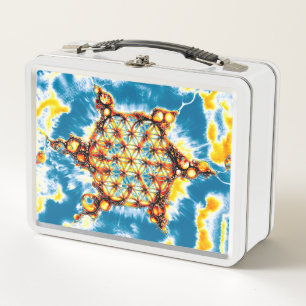 Flower Of Life - Colourfully Ways 5 Metal Lunch Box