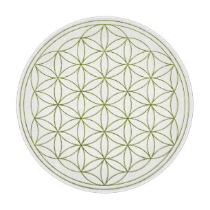 Flower Of Life Crystal Grid (V-Sprout) Cutting Board
