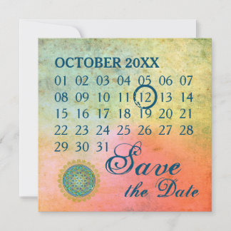 Flower Of Life - Custom Calendar - save the date