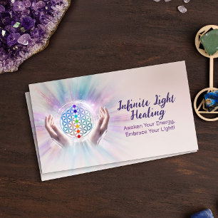 Flower of life -  Energy Healing - Reiki Business Card