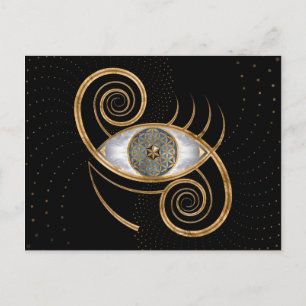 Flower of Life - Eye Swirl Ornament Postcard