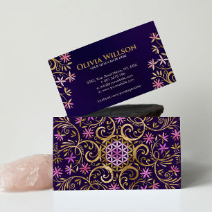 Flower of life - Flourish Ornament  Business Card