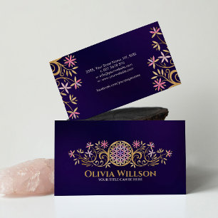Flower of life - Flourish Ornament  Business Card