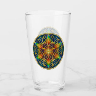 FLOWER OF LIFE - Fractal Blossom 1 Glass