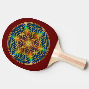 FLOWER OF LIFE - Fractal Blossom 1 Ping Pong Paddle