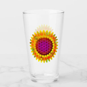 Flower Of Life - Geometric Blossom 4 Glass