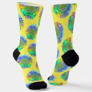 Flower Of Life - Geometric Blossom 4 Socks