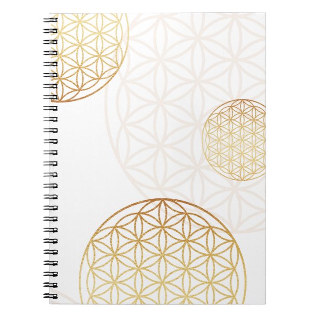 Flower of life gold notebook (Front)