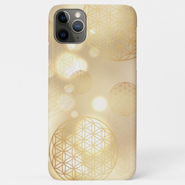 Flower of life gold sparkle Case-Mate iPhone case (Back)