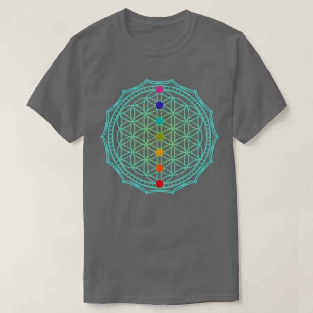 Flower of life green 1 T-Shirt (Design Front)