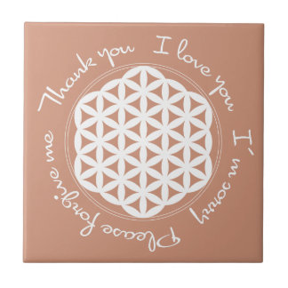 Flower of Life Ho'oponopono Tile