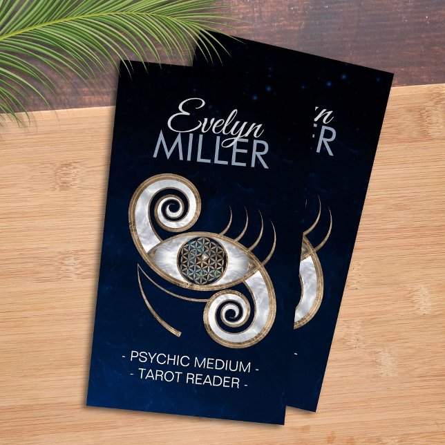 Flower of life in eye ornament business card (Creator Uploaded)