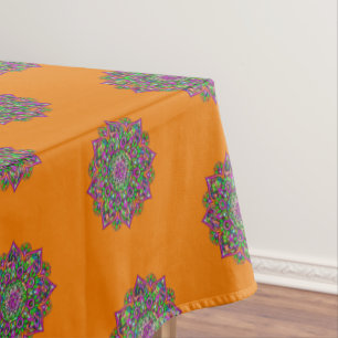 Flower Of Life - Indian Mandala 1 Tablecloth