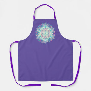 Flower Of Life - Indian Mandala 2 Apron