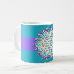 Flower Of Life - Indian Mandala 2 Coffee Mug