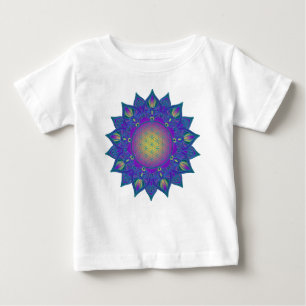 Flower Of Life - Indian Mandala 3 Baby T-Shirt