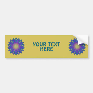 Flower Of Life - Indian Mandala 3 Bumper Sticker