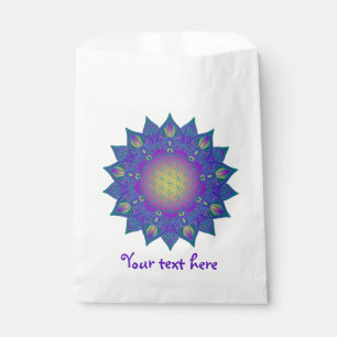 Flower Of Life - Indian Mandala 3 Favour Bags