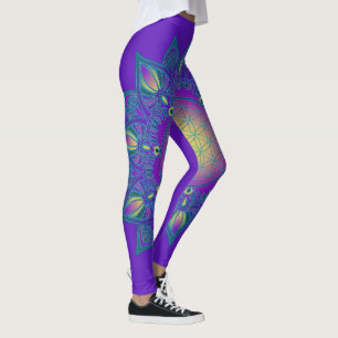 Flower Of Life - Indian Mandala 3 Leggings
