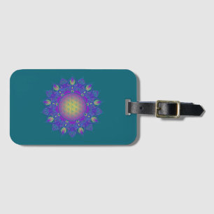 Flower Of Life - Indian Mandala 3 Luggage Tag
