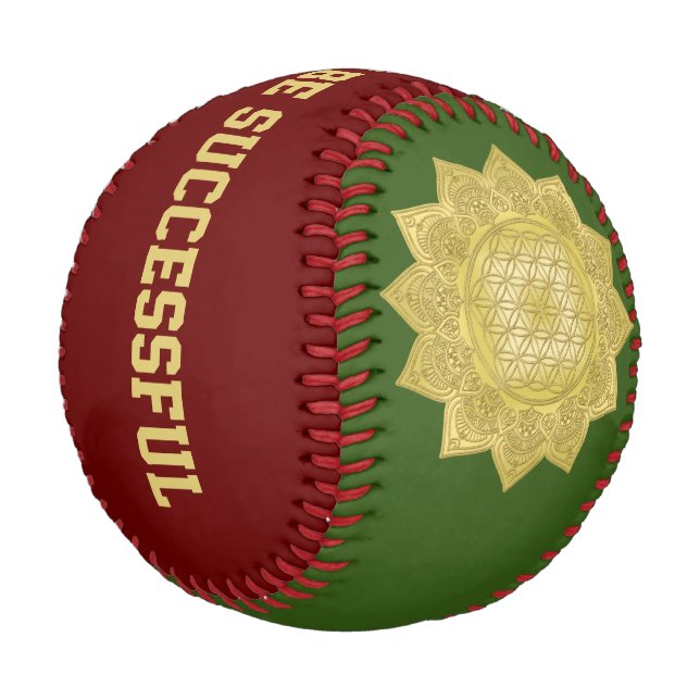 Flower Of Life - Indian Mandala 4 Baseball (Angled)