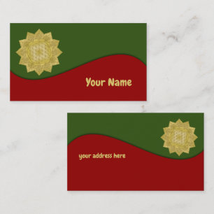Flower Of Life - Indian Mandala 4 Business Card