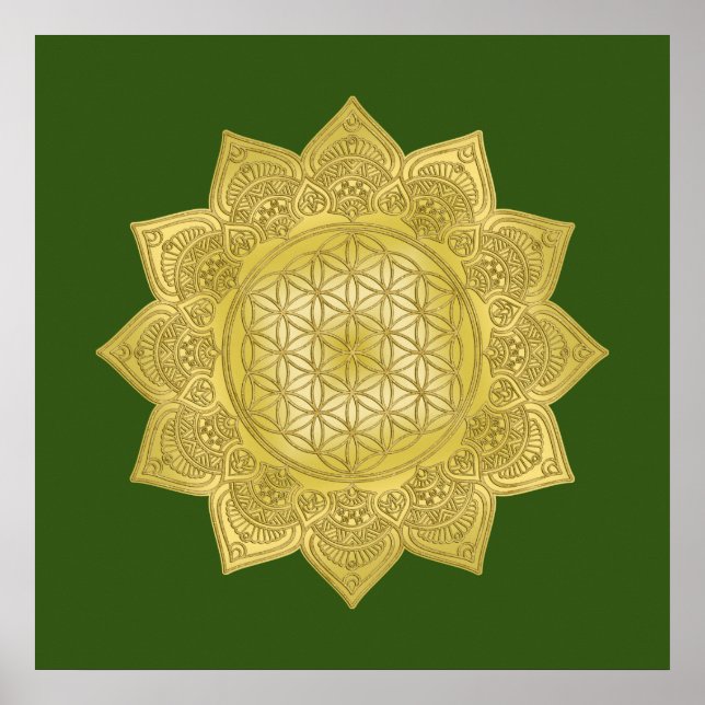 Flower Of Life - Indian Mandala 4 Poster (Front)