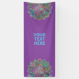 Flower Of Life - Indian Mandala 7c Banner