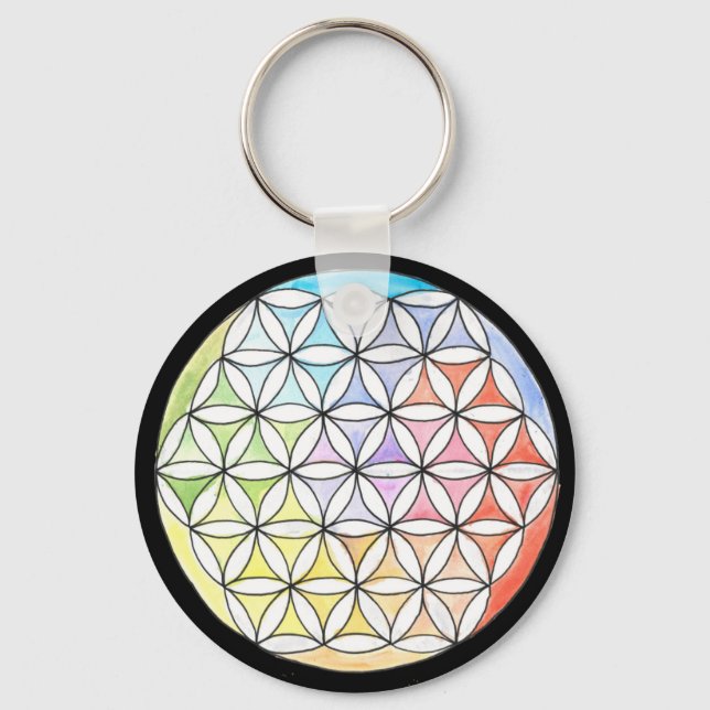 flower of life  key ring (Front)