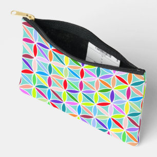 Flower of Life Large Pattern – Multicoloured Accessory Pouch