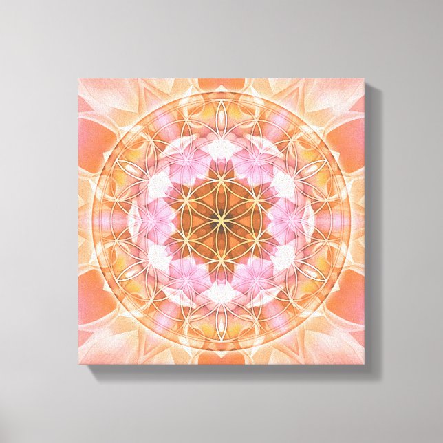Flower of Life Mandala 18 Wrapped Canvas Print (Front)