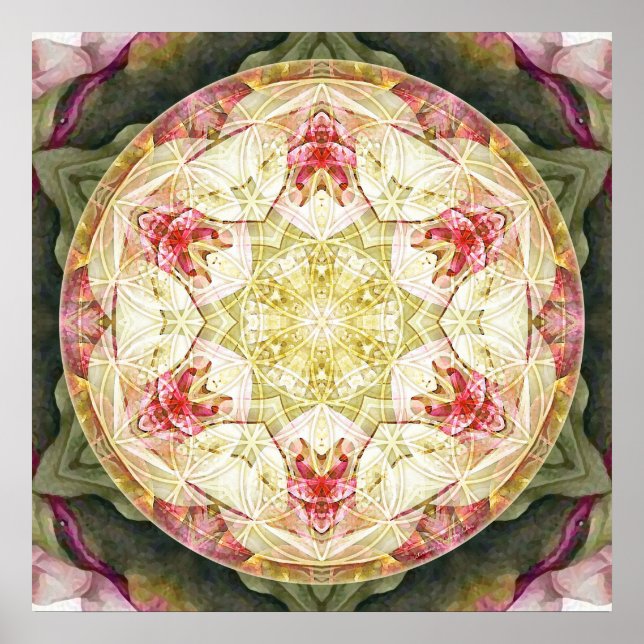 Flower of Life Mandala 6 Poster (Front)