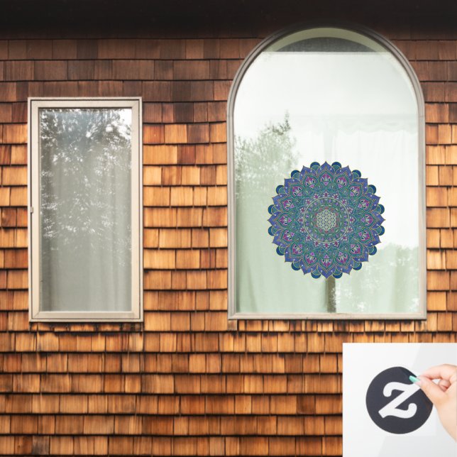 Flower Of Life - Mandala India Style 1 (Home Window)