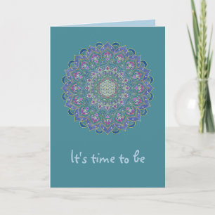 Flower Of Life - Mandala India Style 1 Card