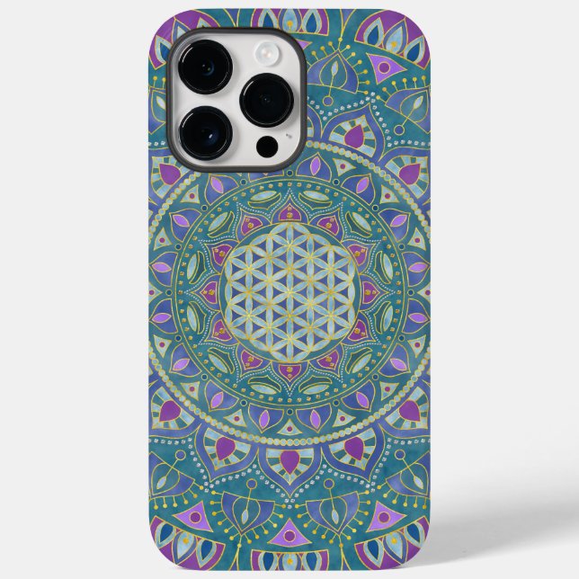 Flower Of Life - Mandala India Style 1 Case-Mate iPhone Case (Back)