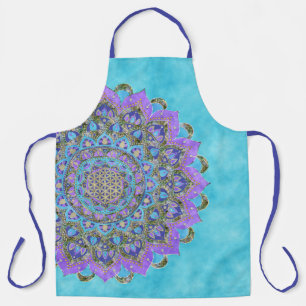 Flower Of Life - Mandala India Style 2 Apron