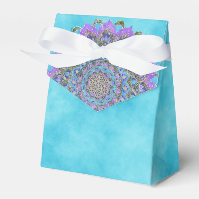 Flower Of Life - Mandala India Style 2 Favour Box (Front Side)