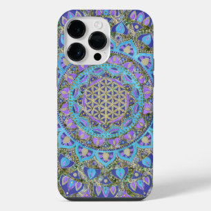 Flower Of Life - Mandala India Style 2 iPhone 14 Pro Max Case