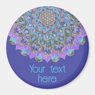 Flower Of Life - Mandala India Style 2 Magnet